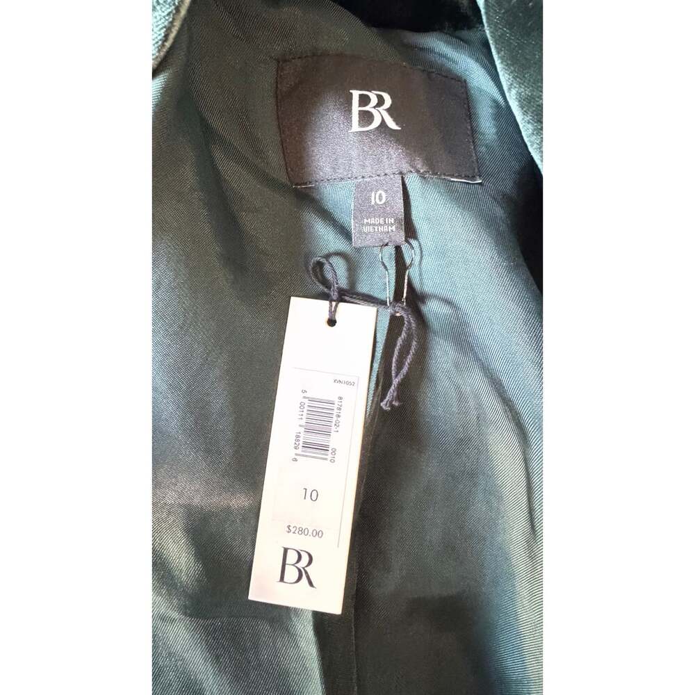 NWT Banana Republic Velvet Blazer & Pants Suit Set Green $460 Size 10/10L - Picture 9 of 13